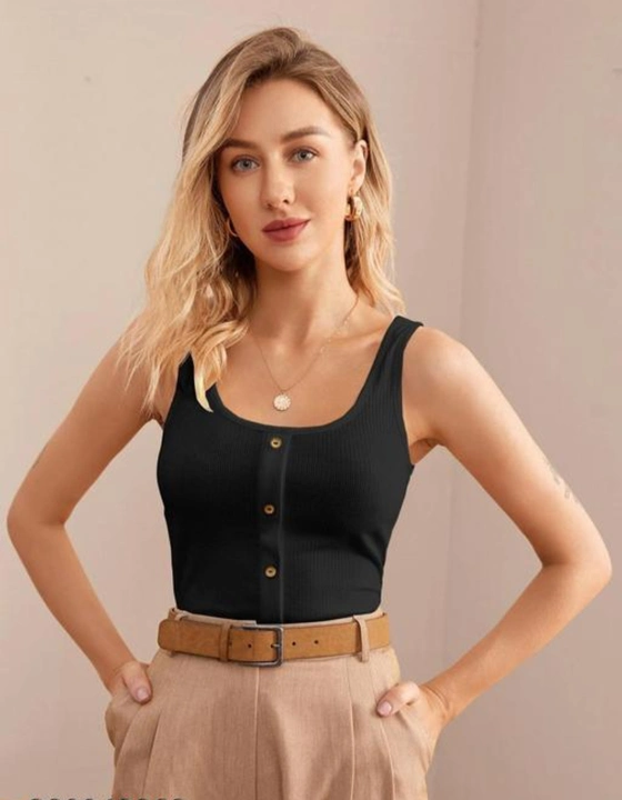 Sleeveless front button top uploaded by Karn cloth house on 6/15/2023