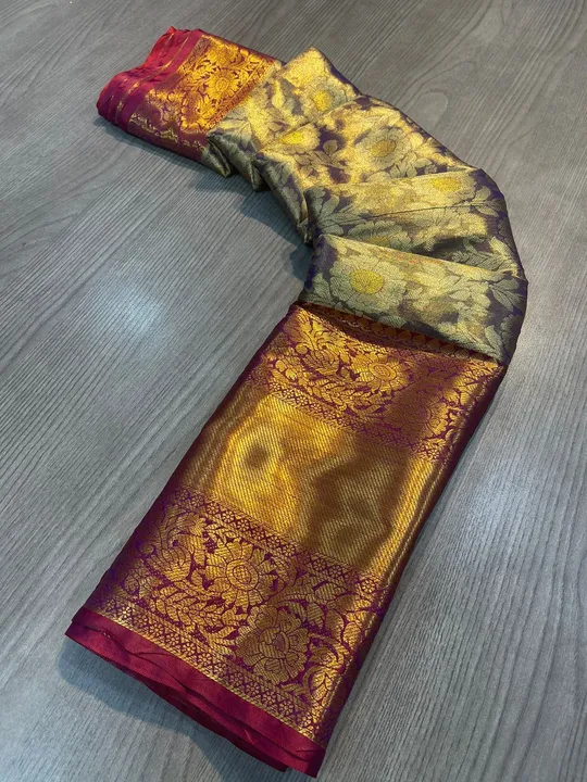 *New Premium And High Quality Kanjiveram Soft and Smooth Silk Saree That is Super Stylish and Pretty uploaded by Miss Lifestyle on 6/15/2023