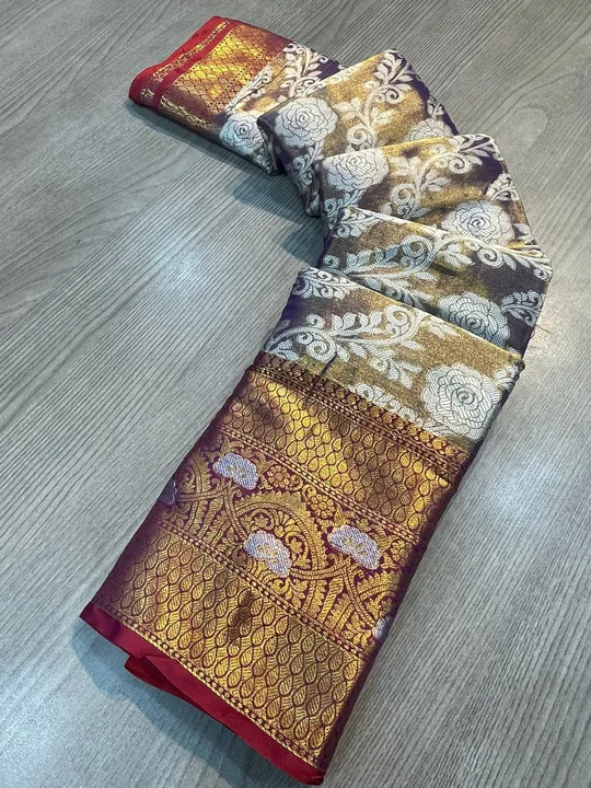 *New Premium And High Quality Kanjiveram Soft and Smooth Silk Saree That is Super Stylish and Pretty uploaded by Miss Lifestyle on 6/15/2023