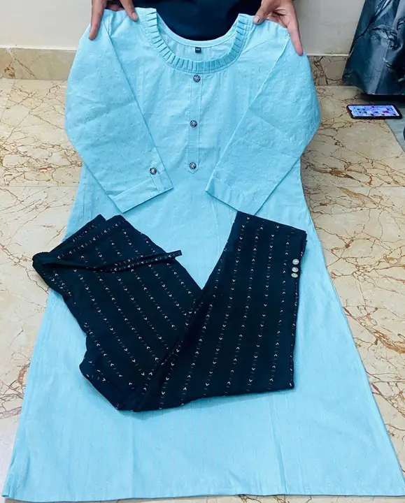 Khadi cotton kurti set  uploaded by S.S Textile on 6/15/2023