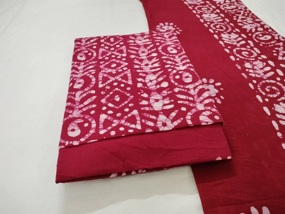 New cotton dress material with cotton dupatta  uploaded by Minerva Creation on 6/15/2023