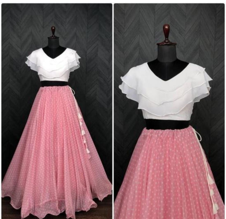 Black &pink lengha  uploaded by Any way creation on 6/15/2023
