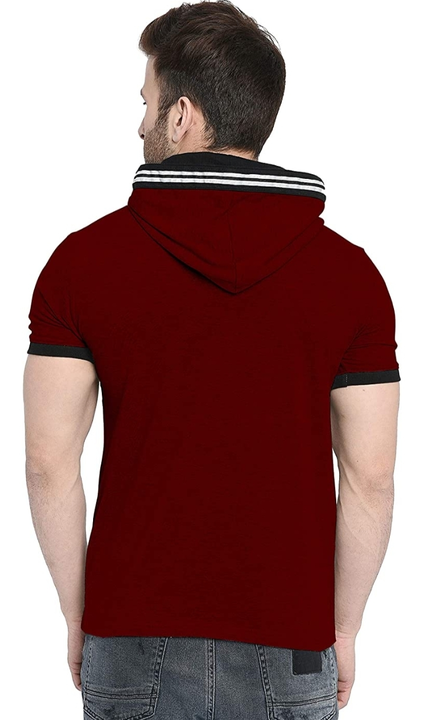 Hooded strip tshirt  uploaded by Art collection on 6/15/2023