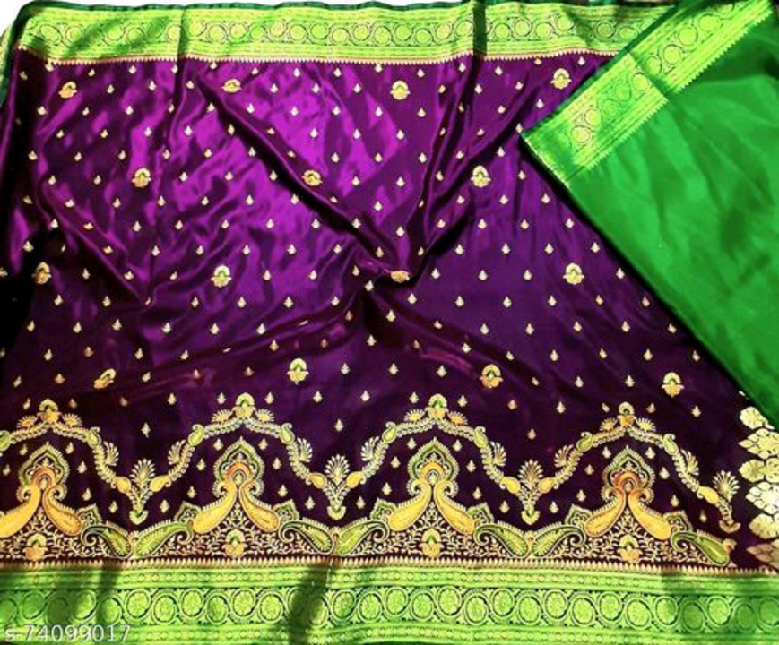 Banarasi satin silk saree  uploaded by Saree udyog on 6/16/2023