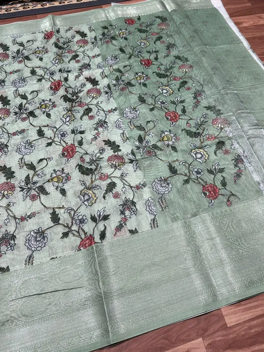 Best banarasi Rajasthani cotton par printed sarees  uploaded by business on 6/16/2023