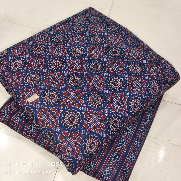 Ajrak discharge cotton print  uploaded by Lk fashion on 5/29/2024