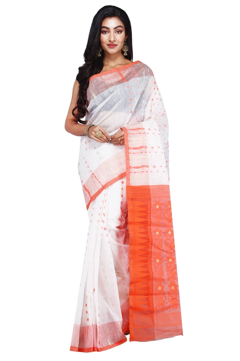 Hard dhakai jamdani pure cotton saree uploaded by Shivam Textile 8972616299 on 5/21/2024