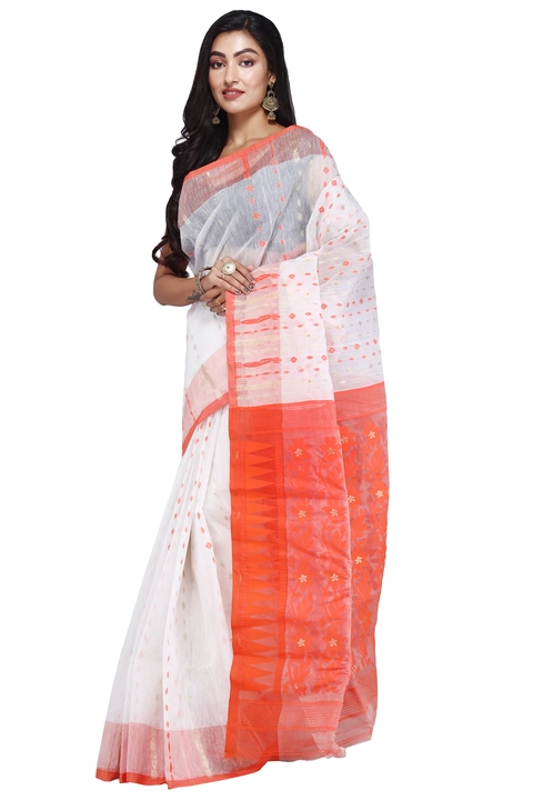 Hard dhakai jamdani pure cotton saree uploaded by Shivam Textile on 6/16/2023
