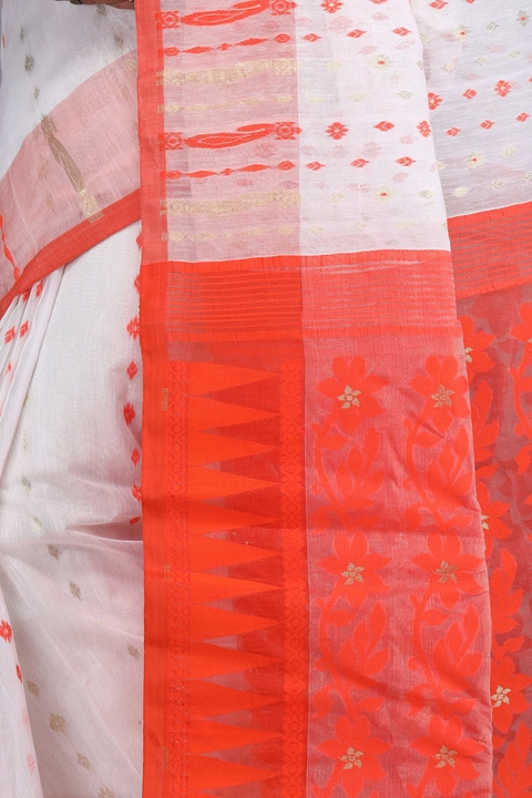 Hard dhakai jamdani pure cotton saree uploaded by Shivam Textile on 6/16/2023