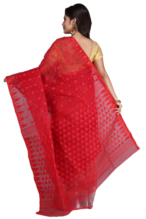 Dhakai jamdani pure cotton saree uploaded by Shivam Textile on 6/16/2023