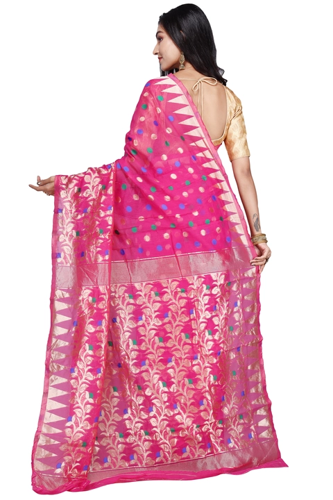 Dhakai jamdani cotton silk saree uploaded by Shivam Textile on 6/16/2023