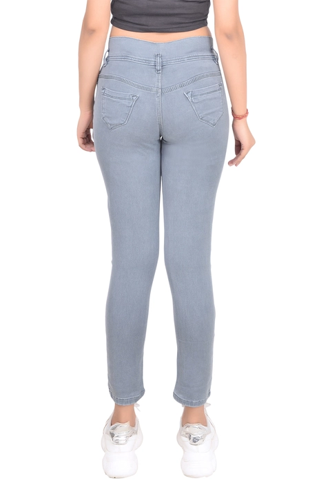 JFH Women Skinny Mid Rise Grey Jeans 110 No. uploaded by Alka Fabrics on 6/16/2023