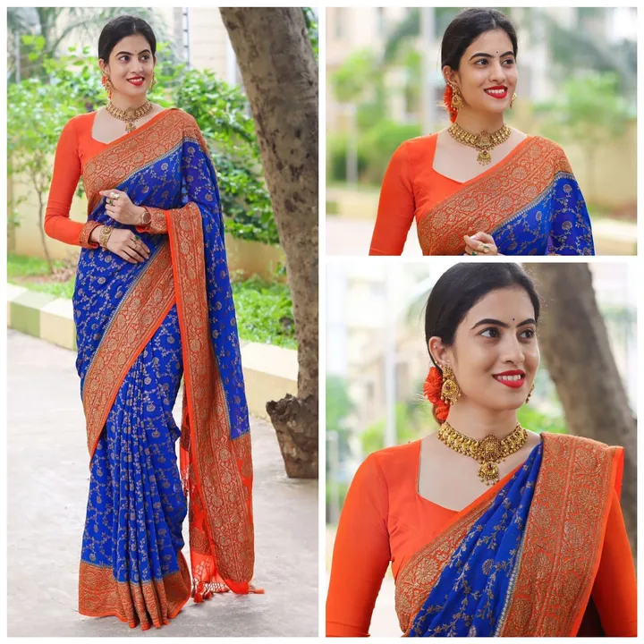 Soft lichi silk saree  uploaded by RV FASHION on 6/16/2023