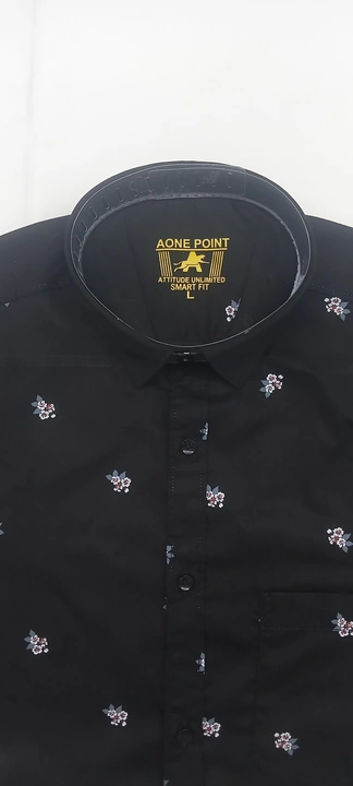 Black printed cotton shirt  uploaded by Aonepoint  on 6/16/2023