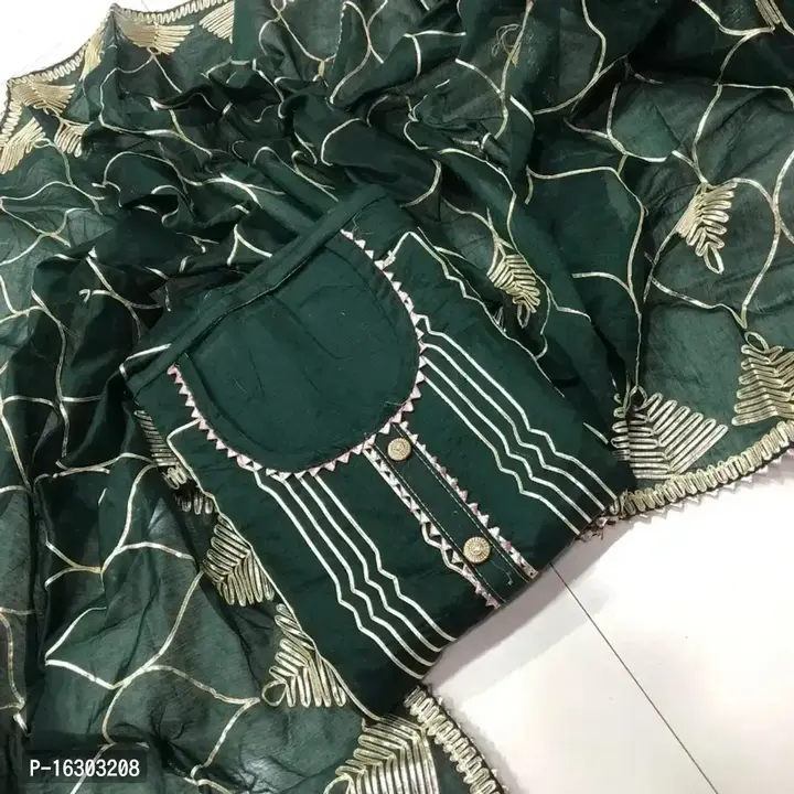 Chanderi silk with dupatta uploaded by Reselling on 6/16/2023
