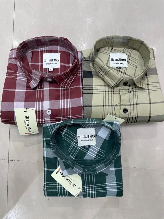 Cotton check shirts  uploaded by Krisha garments on 6/16/2023