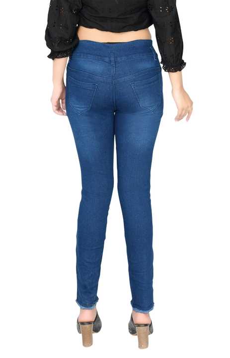 Designer Women jeans 3189 Dark blue color  uploaded by Alka Fabrics on 6/16/2023