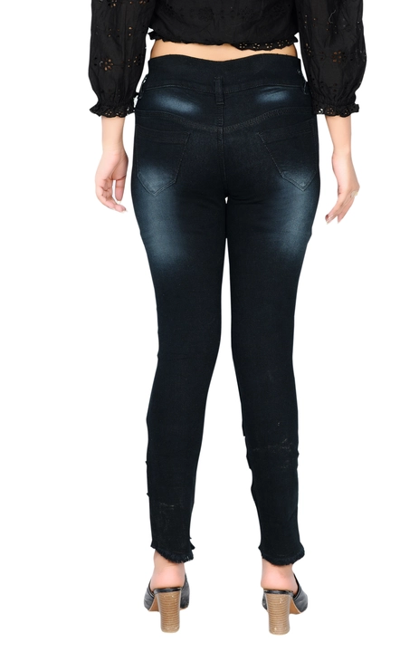 Designer Women jeans 3189 Black color uploaded by Alka Fabrics on 6/16/2023