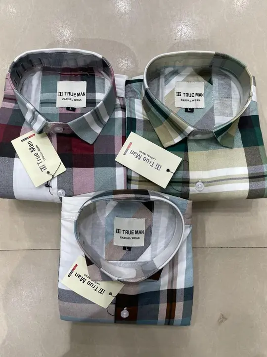 Cotton check shirt  uploaded by Krisha garments on 6/16/2023