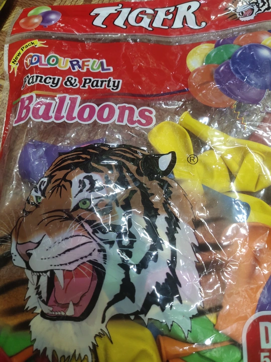 Tiger ballons 100 pc max 10 packet uploaded by business on 6/16/2023