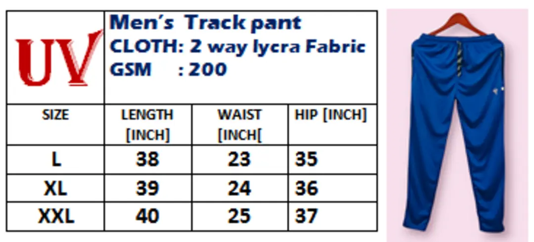 Track pants  uploaded by Sunbird garments on 6/16/2023