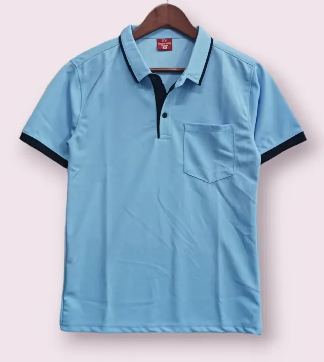 Pocket polo Tshirt. fabric : twill Lycra. GSM : 230. MOQ 40 pce. uploaded by Sunbird garments on 6/16/2023
