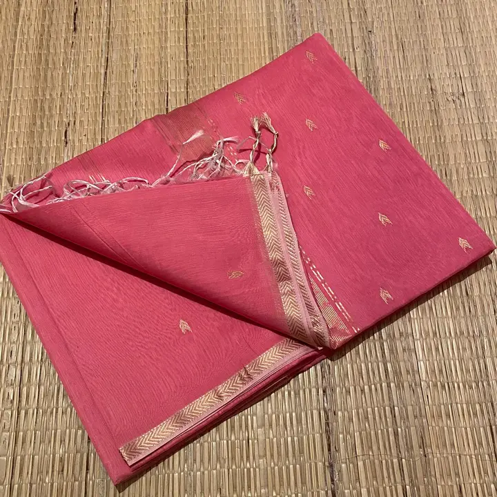 Staple zari buta woven design saree uploaded by Indiano Creation on 6/16/2023