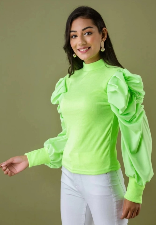 Full puff sleeve top uploaded by Karn cloth house on 6/16/2023
