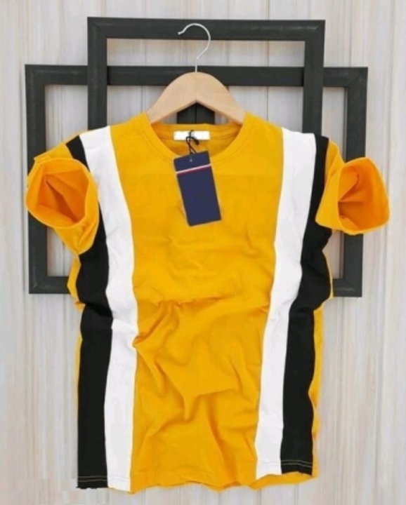Color Block Men Yellow T-Shirt uploaded by Raj Garments on 5/28/2024