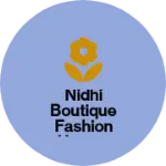 Business logo of Nidhi boutique fashion house