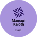 Business logo of Mansuri kaloth