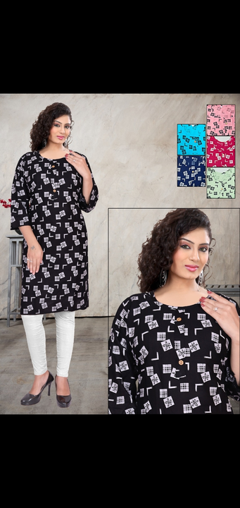 Reyon printed belseleves fancy kurtis  uploaded by Radha Creation , Maira sales for Readymade items on 6/16/2023