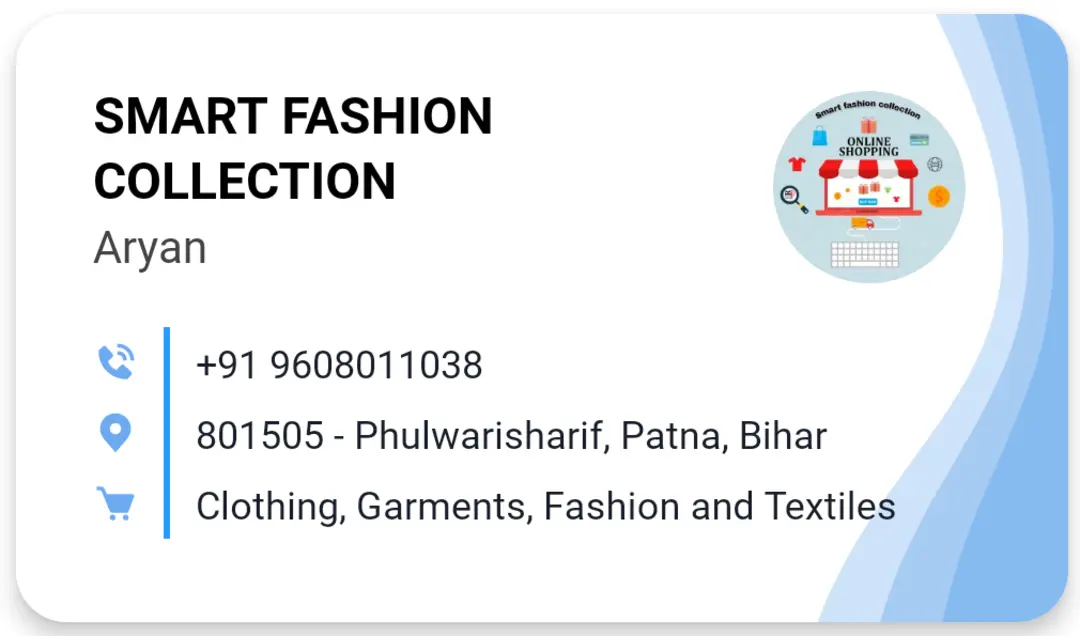 Visiting card store images of Smart fashion collection