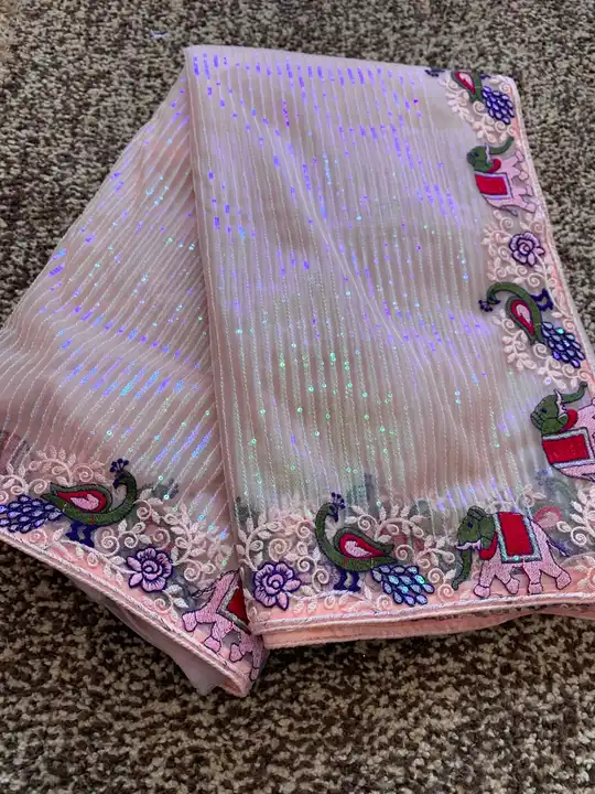 Desiner Saree uploaded by Maa Creation. on 6/16/2023
