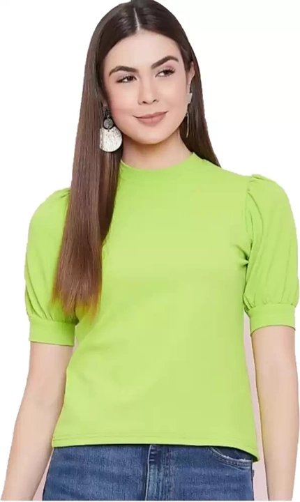 Half puff sleeve tops uploaded by Karn cloth house on 6/16/2023