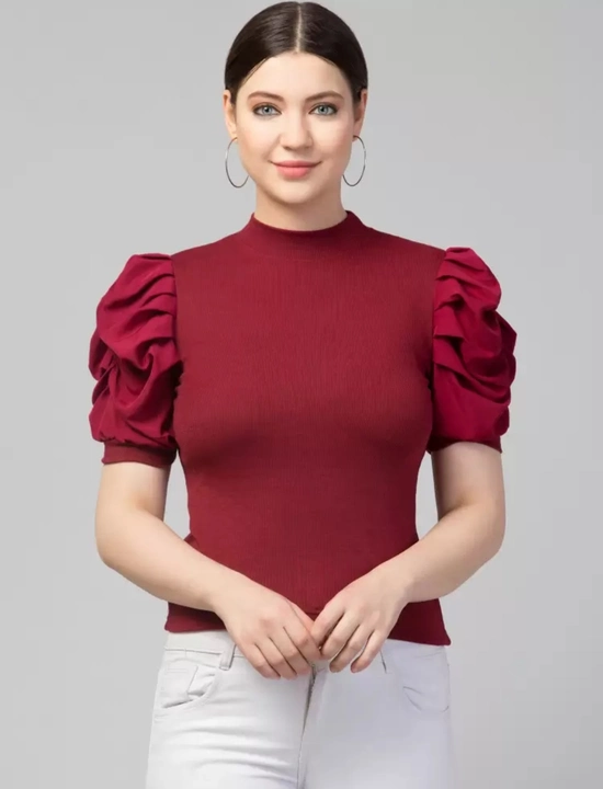 Half puff sleeve tops uploaded by Karn cloth house on 6/16/2023