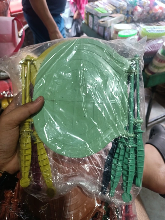 Plastic Hand Fan(12pieces) uploaded by Choudhary Traders on 6/16/2023