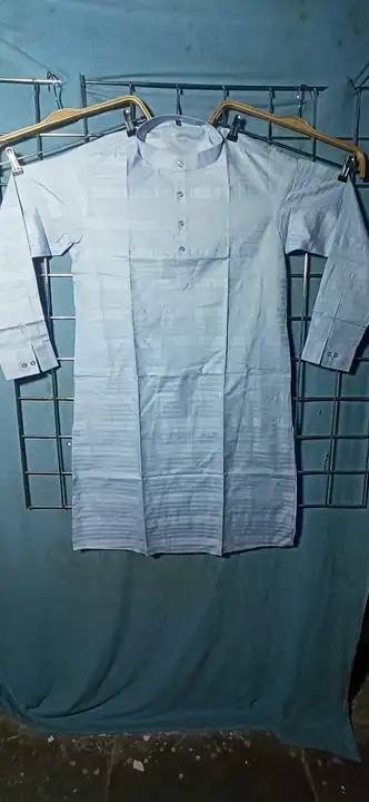 Cotton ada patta kurta nd white pajama  uploaded by Sana Collection on 6/16/2023