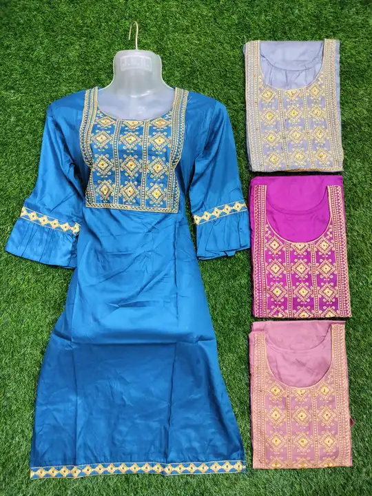 Rayon full less kurti uploaded by Sneha collection 9593994622 call me on 6/16/2023