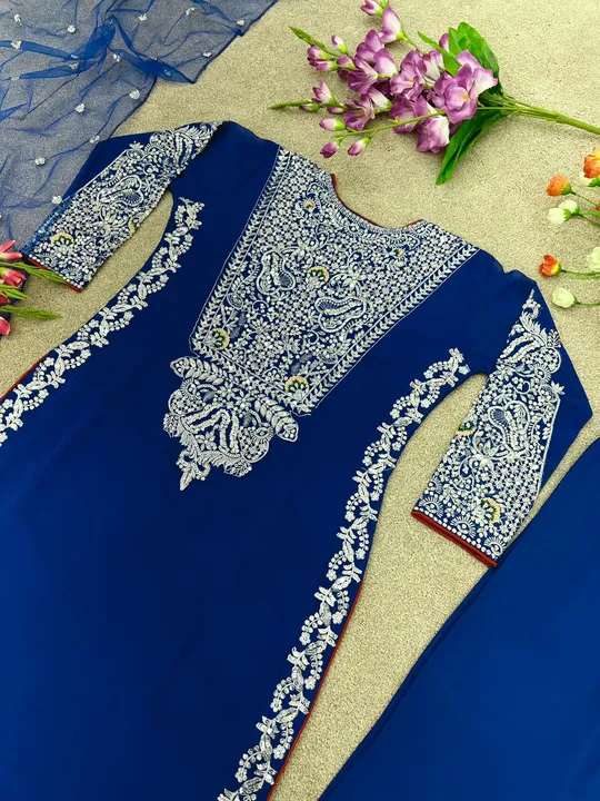 *SSR-401*

👉👗💥*Launching New Designer Party Wear Look Fancy Top-Dupatta and Fully Stitched  Botto uploaded by A2z collection on 6/16/2023