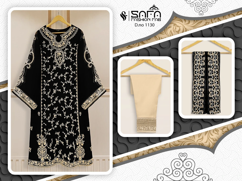 ‼ *SAFA FASHION FAB*‼ 
‼ *New Desaign  Launch*‼ 
       *(D.no=1130)*

💞We are Introducing our *LUX uploaded by A2z collection on 6/16/2023