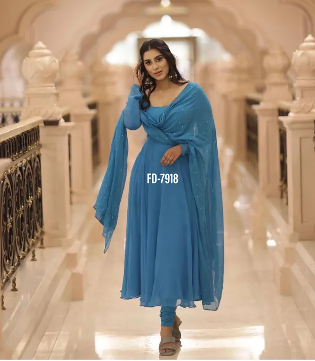 💃🎥*Presenting New Fd Modling Product Series* 

*Code         :-  7918* 
*Name*      :- Gown Pent W uploaded by A2z collection on 6/16/2023
