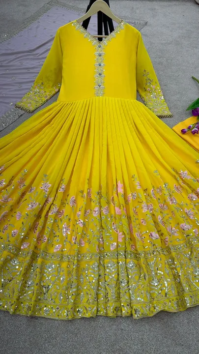 Nsr-746 💕👌

👉👗💥*Launching New Designer Party Wear Look Heavy Embroidery Sequence Work Gown With uploaded by Fashion Textile  on 6/16/2023