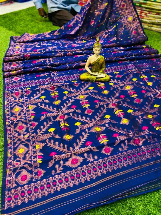 Beautiful design jamdani saree  uploaded by SHANTI SAREE PALACE on 6/16/2023