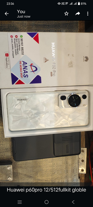 Huawei p60pro 12/512 fullkit new  uploaded by business on 6/16/2023