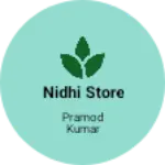 Business logo of Nidhi store