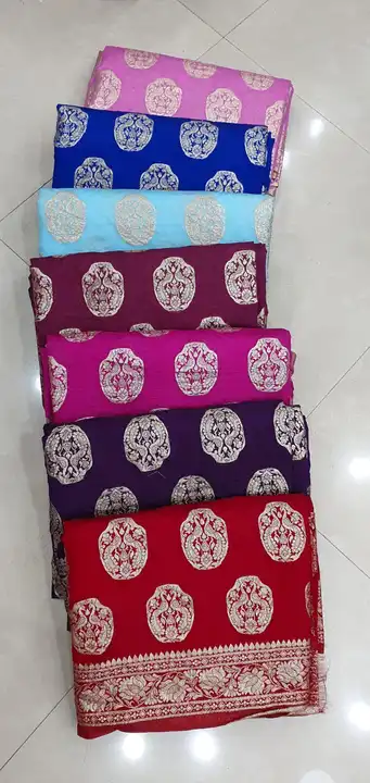 🕉️

New launching  dola peacock 🦚 zari



👉Pure dola silk🦚 zari fabric with beautiful mx zari al uploaded by Gotapatti manufacturer on 6/17/2023