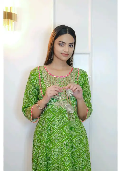 Cotton embroidered Kurti sale uploaded by DharamAsha Creations on 6/17/2023