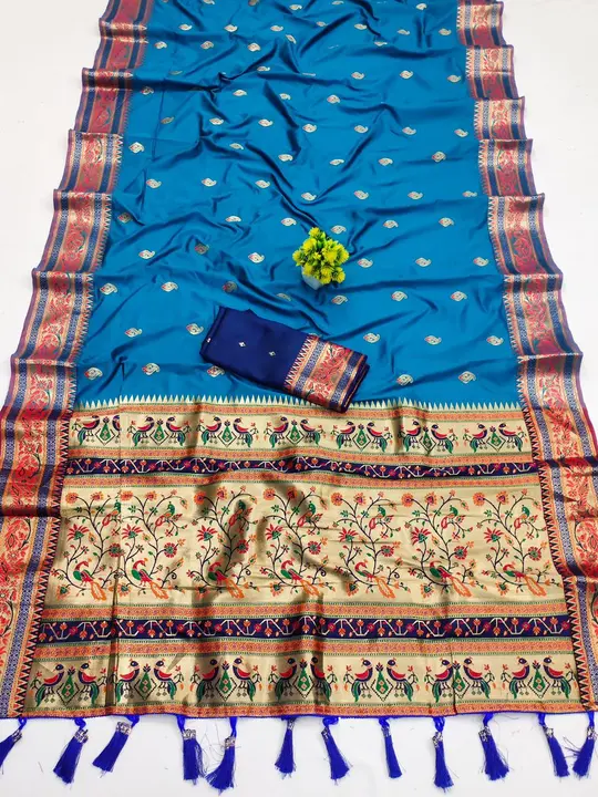Soft Silk fabric saree with Zari Weaving pallu  uploaded by DUDHAT Impax on 6/17/2023