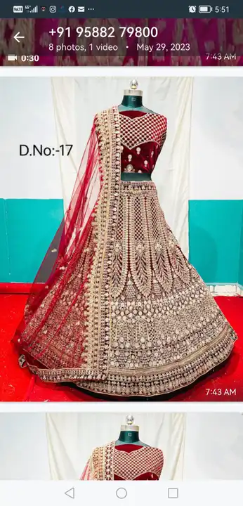 *Full heavy Bridal*
With hawy work  uploaded by Maa Karni Creation on 6/17/2023